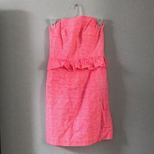 Lilly Pulitzer strapless peplum dress